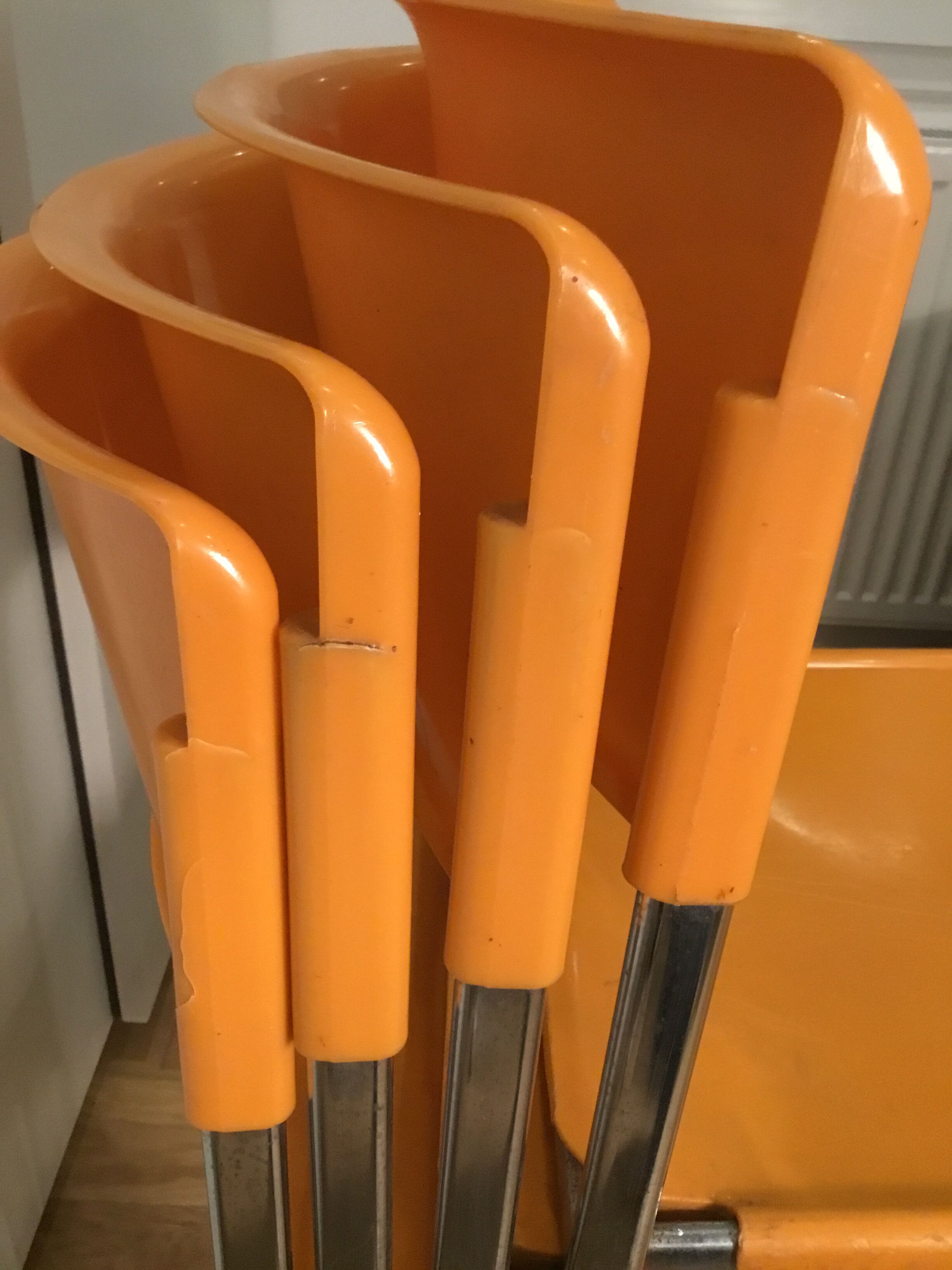 4 L303 chairs by Lafargue