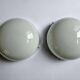 Set of Two Rare Chrome Bauhaus Flush Mount, Ceiling or Wall Lamps, 1930s