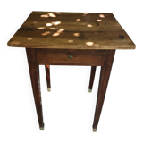 Table d'appoint bois ancienne