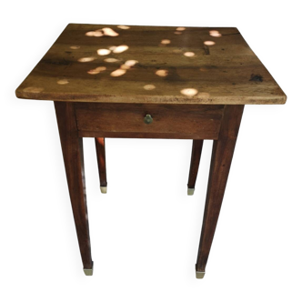 Table d'appoint bois ancienne