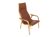 Scandinavian leather armchair, Lamino, Yngve Ekström, Sweden, 1970