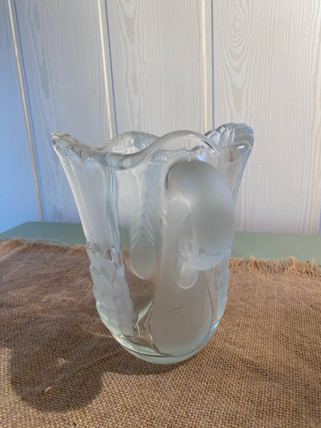 Carafe en cristal art déco
