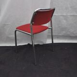 Chaise scandinave chrome, vintage