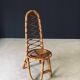 Mid-Century Bamboo High Back Chair from Rohé Noordwolde, Netherlands, 1960s