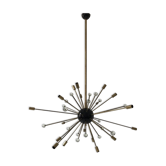 Lustre Sputnik en laiton