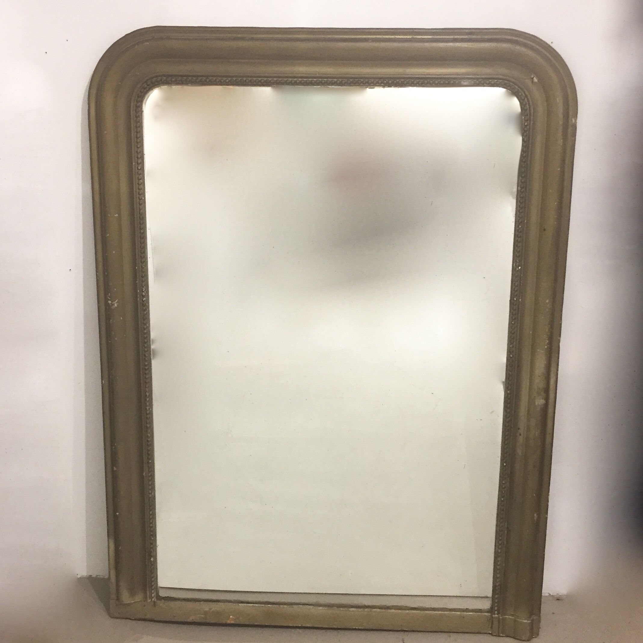 Golden trumeau mirror 137 X 103 cm