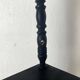 Corner shelf to place or hang in black lacquered wood