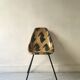 Chair in fibreglass and metal by René-Jean Caillette, stork design, 1950.
