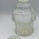 Old faceted glass liqueur carafe and stopper - 27 cm
