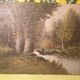 Old oil painting on canvas signed Baldy in the Barbizon style