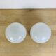 Pair of vintage opaline ball wall lights, 1960s