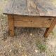Rustic solid oak coffee table farmhouse initials J C