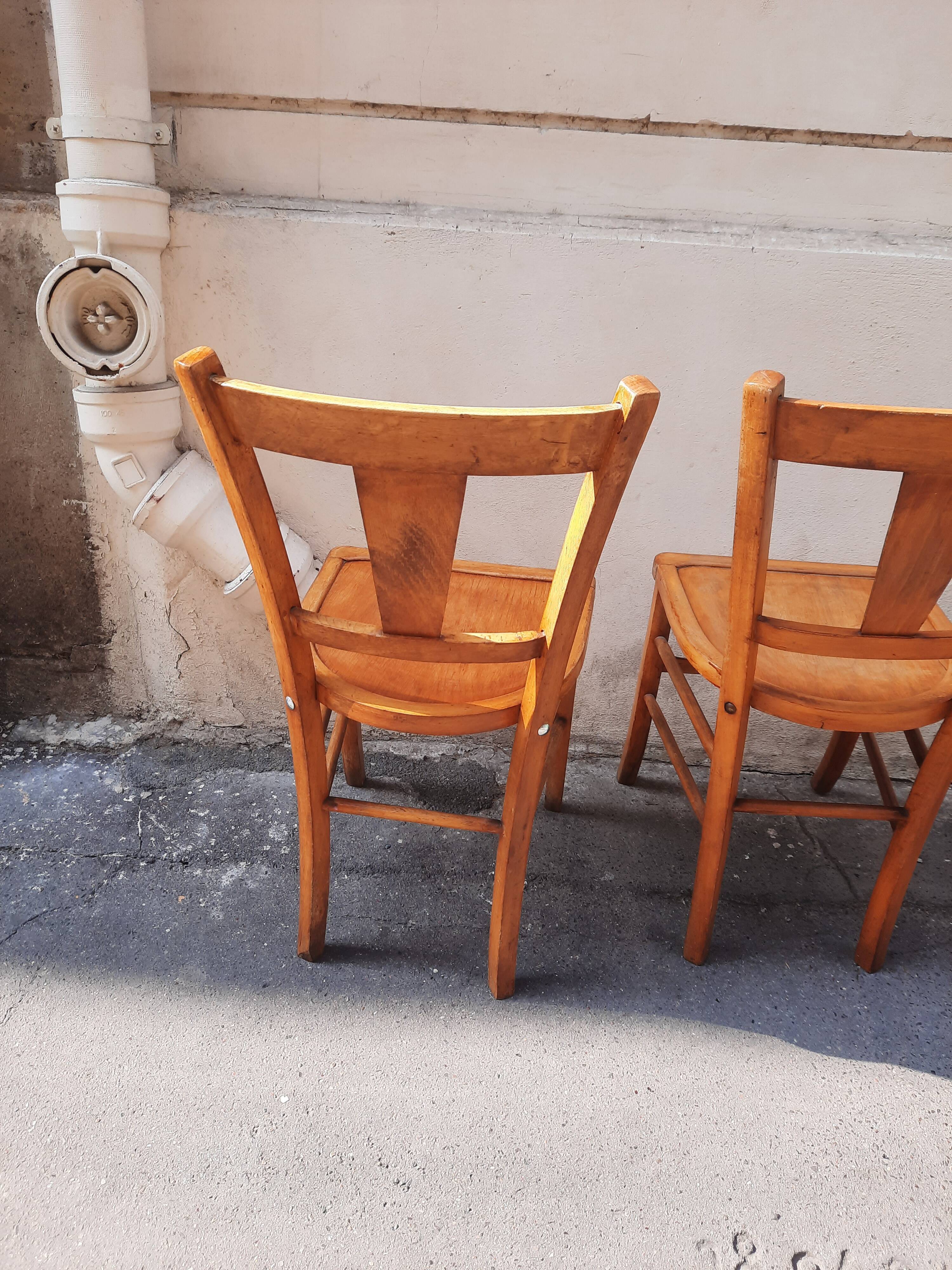 Lot de 3 chaises bistrot