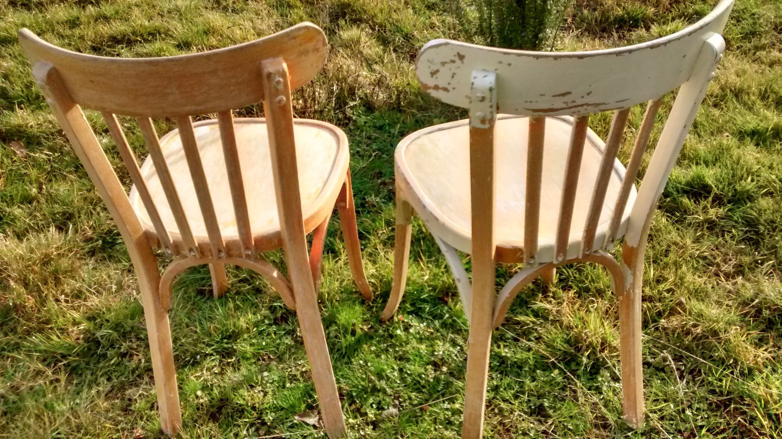 Pair of bistro chairs