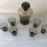 Carafe et verres à liqueur