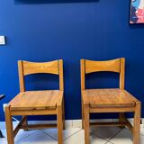 Set of solid wood chairs