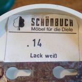 Set 5 patères Schonbüch vertes et blanches