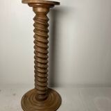 Solid oak twisted column