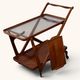 Bar cart by Cesare Lacca for Cassina, 1950s.