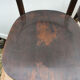 2 mahogany varnished bistro chairs