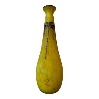 Yellow Legras Art Deco Vase