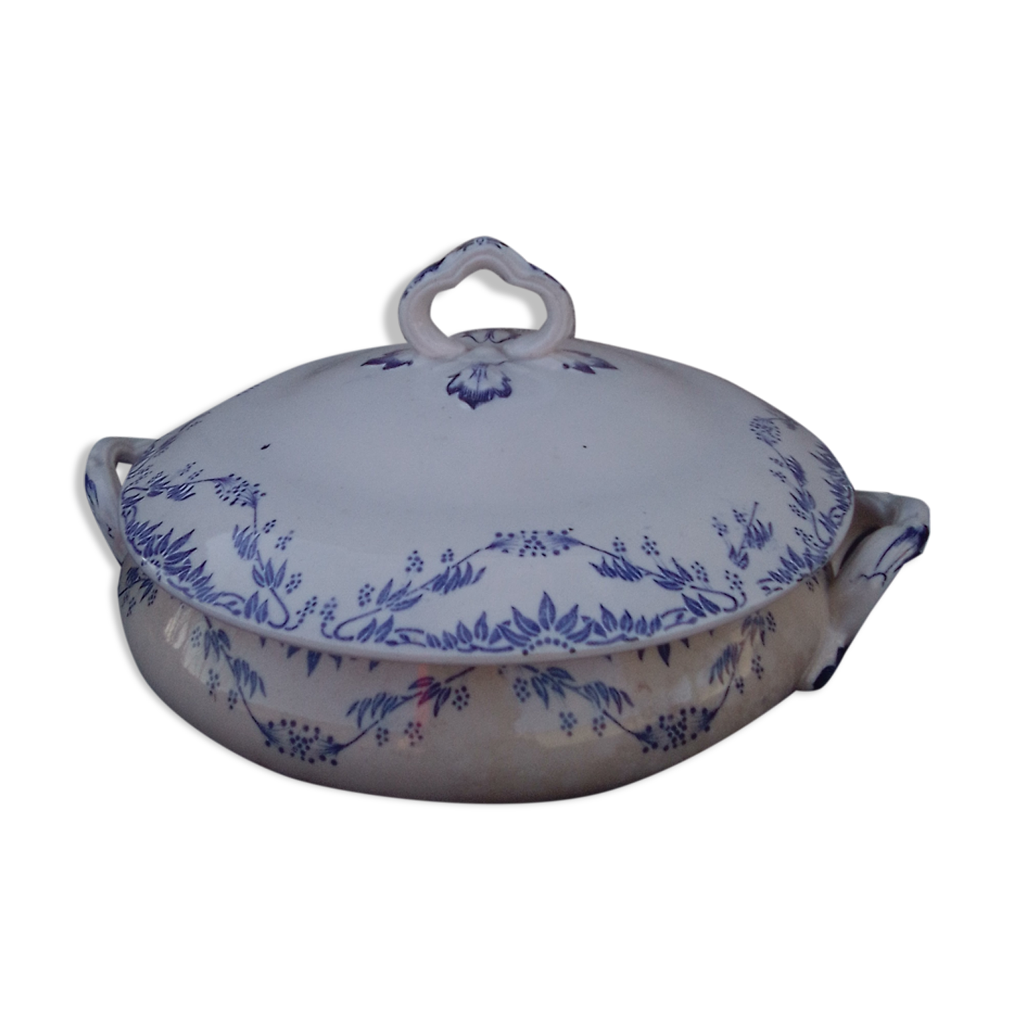 Vegetable in creil and montereau earthenware service mireille labrador diam 19.5 cm
