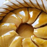 Fruit bowl, dish, in Vallauris style slip