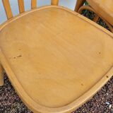 Set of 4 vintage restaurant bistro chairs - 1950s