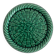 Vintage green woven ceramic bottle coaster