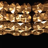 Miroir rond lumineux à strass