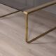 Vintage 1960s italian design brass and glass coffee table