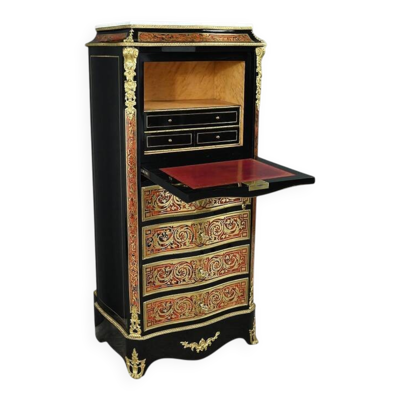 Secrétaire en Marqueterie « Boulle », époque Napoléon III – Milieu XIXe