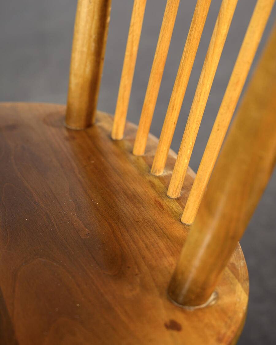 Ercol-style slatted chair