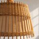 Vintage wooden and fabric suspension