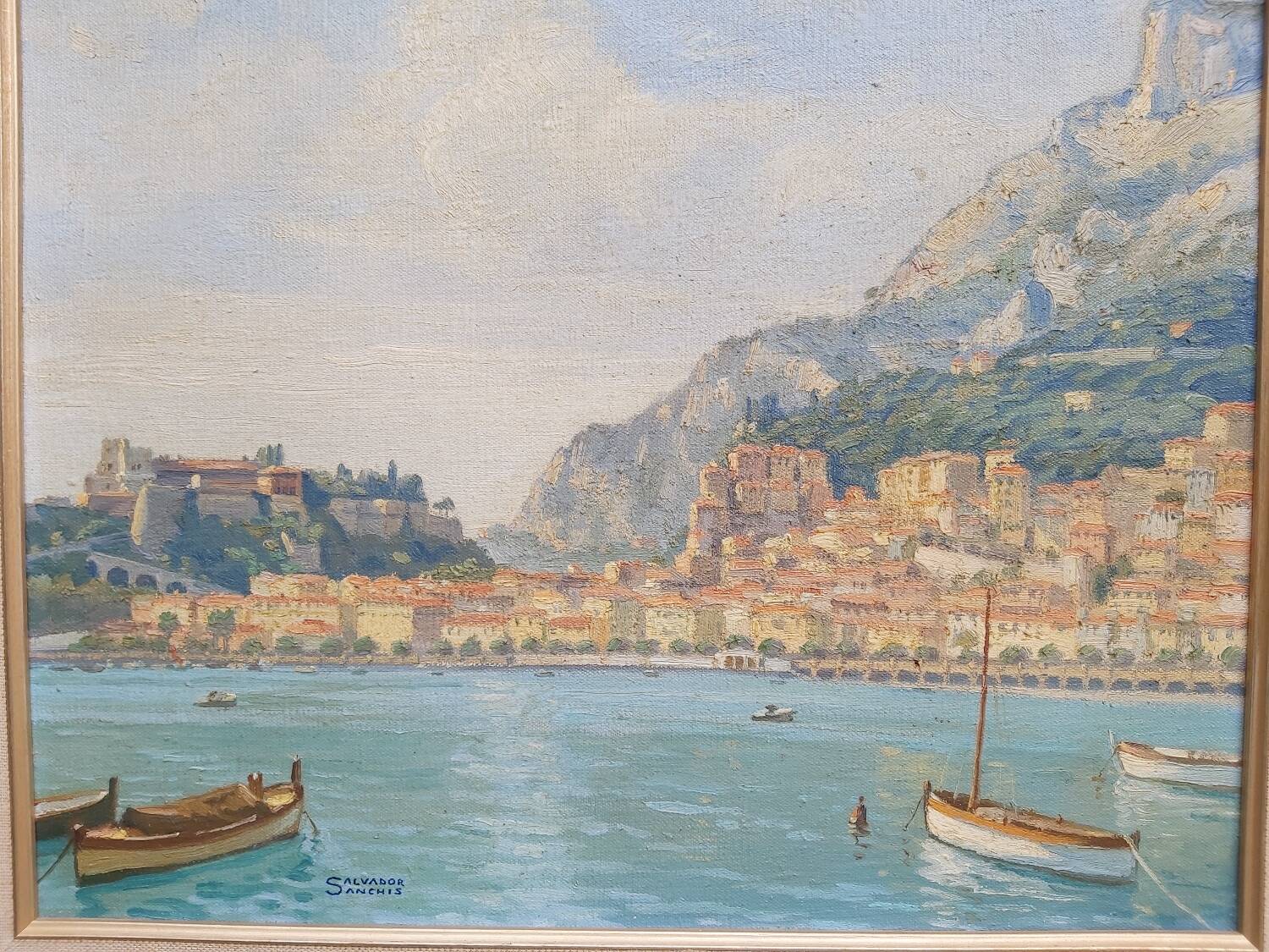Tableaux Monaco, huile sur toile