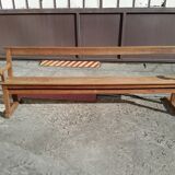 Light solid oak bench