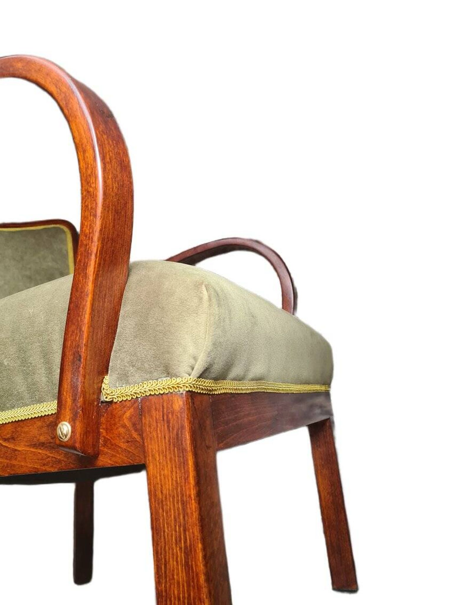 Polish Art Deco beech armchair, 1930s