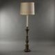 Antique candlestick with lampshade Italy 20th Century