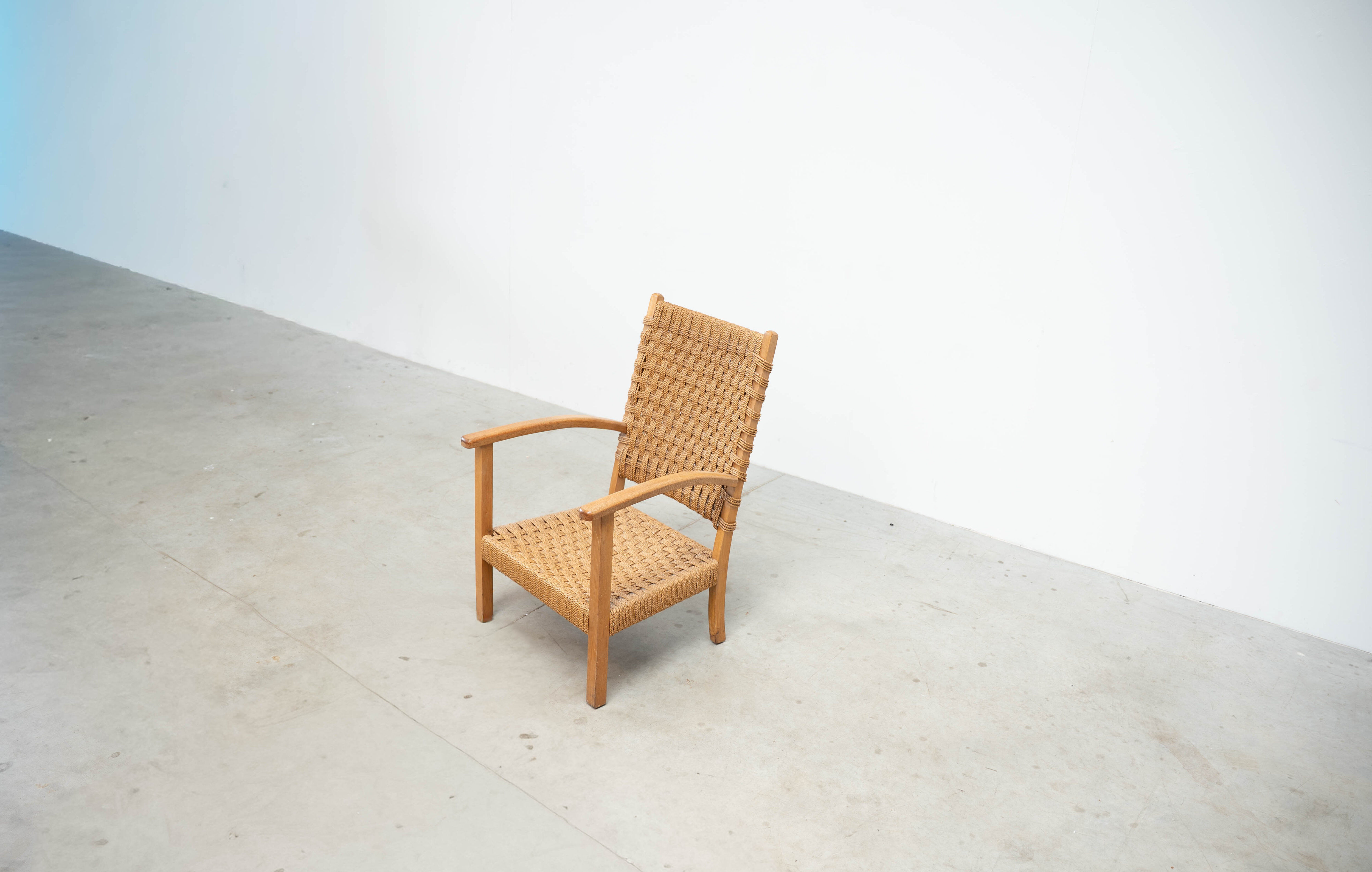 1960s Dutch cord lounge chair