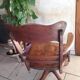Oak American office chair