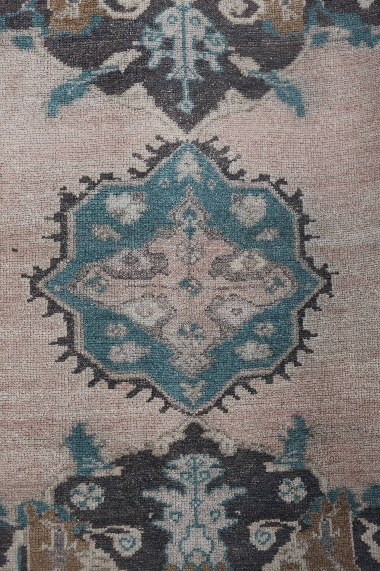 Vintage Turkish hallway rug 93x614 cm