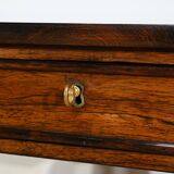 Desk Table with Shutters in Solid Rosewood, Restoration Period – Early 19th Century