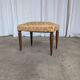 Vintage Gold Fabric Foot stool: Mid-Century Ottoman Tabure, 1970s