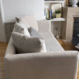 2 sofas caravane thala (220x105x70cm) in stretch fabric + 1 pouf