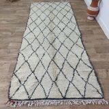 Handmade wool Berber rug 295 X 117 CM