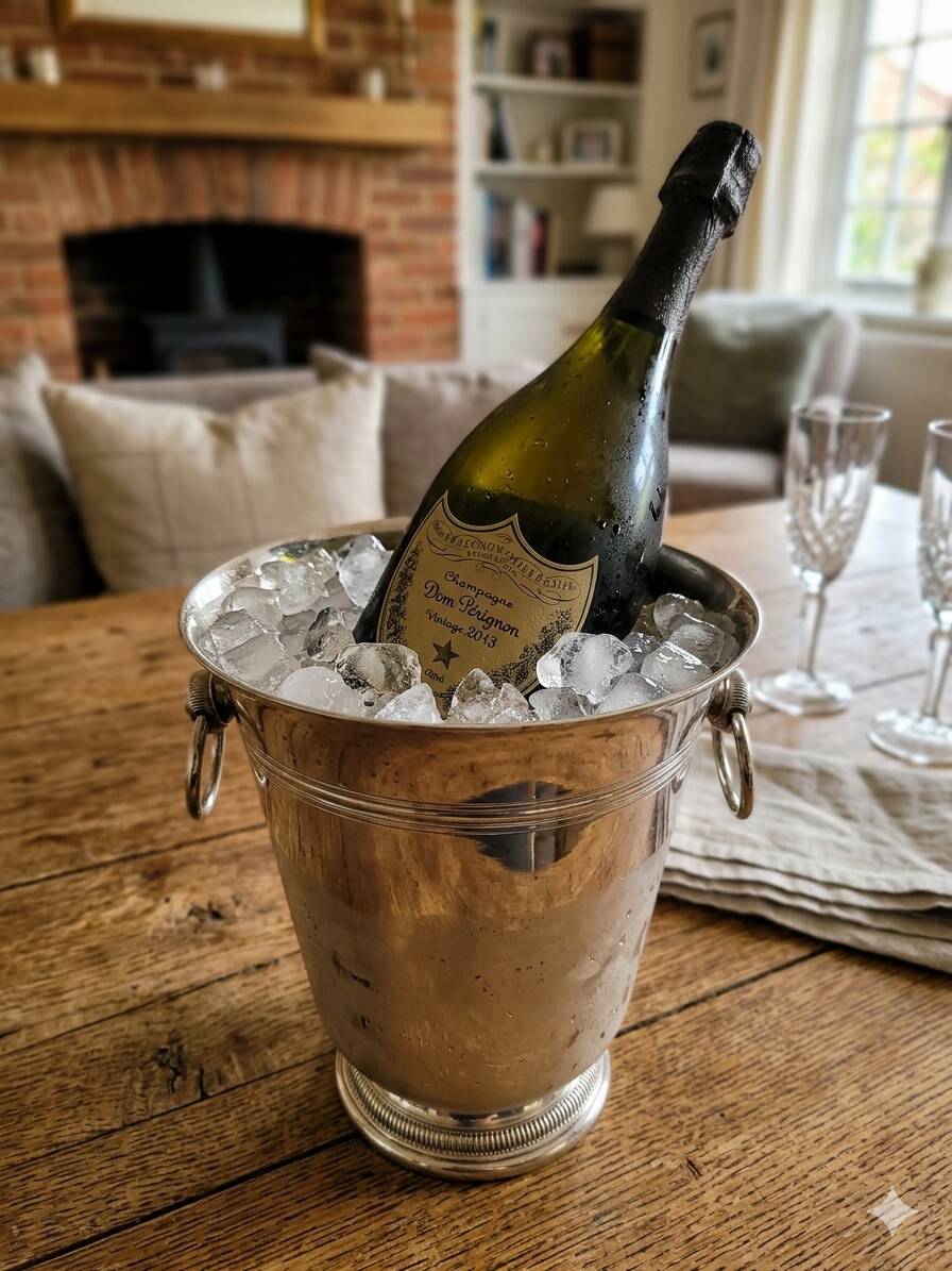 Silver-plated champagne bucket mid-20th century