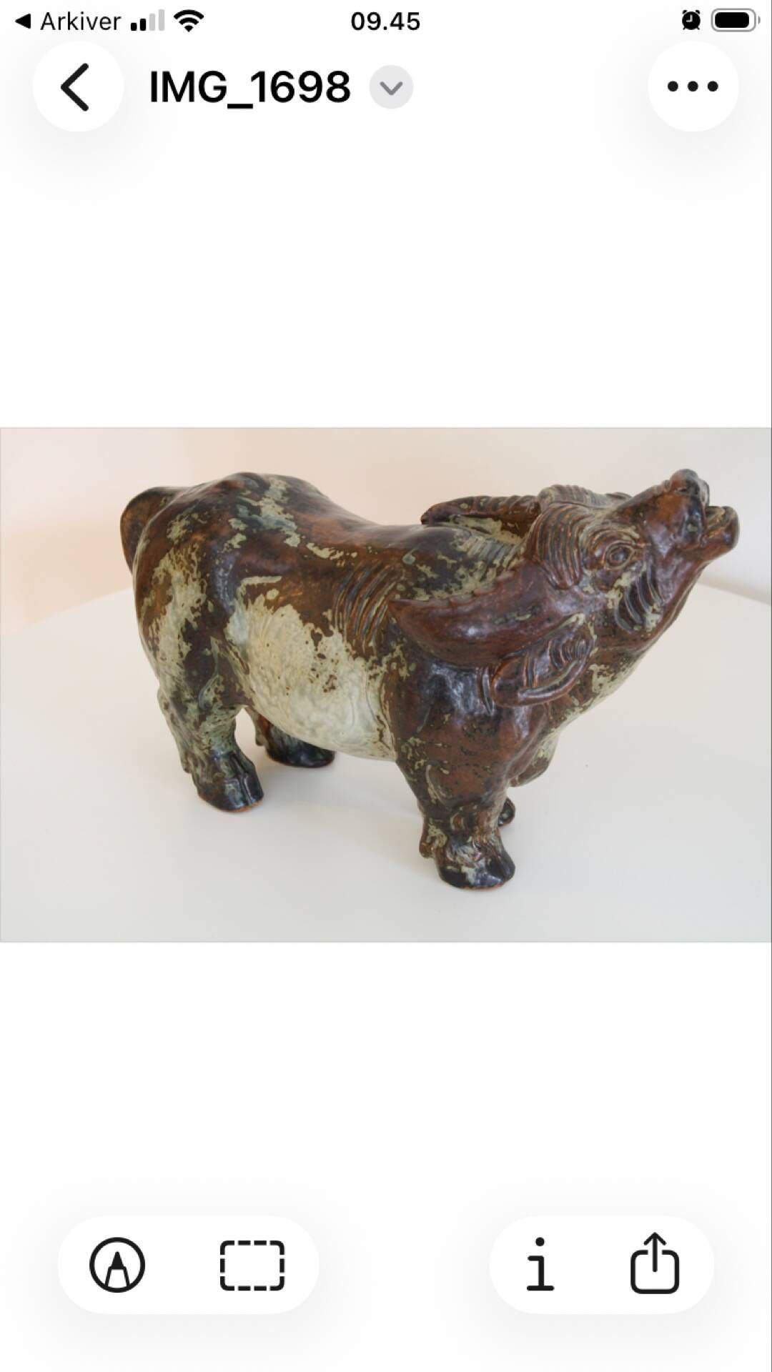 One-of-a-kind monumental pair: ultra-rare knud kyhn water buffaloes –