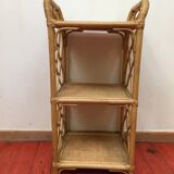 Vintage rattan shelf