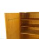 Meuble en placage avec tiroirs et piètement en acier, armoire vintage