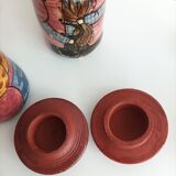 Pair of large terracotta pots signed, Portugal 80s